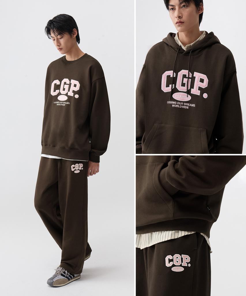 Толстовка с логотипом CGP_Коричневый Bdw