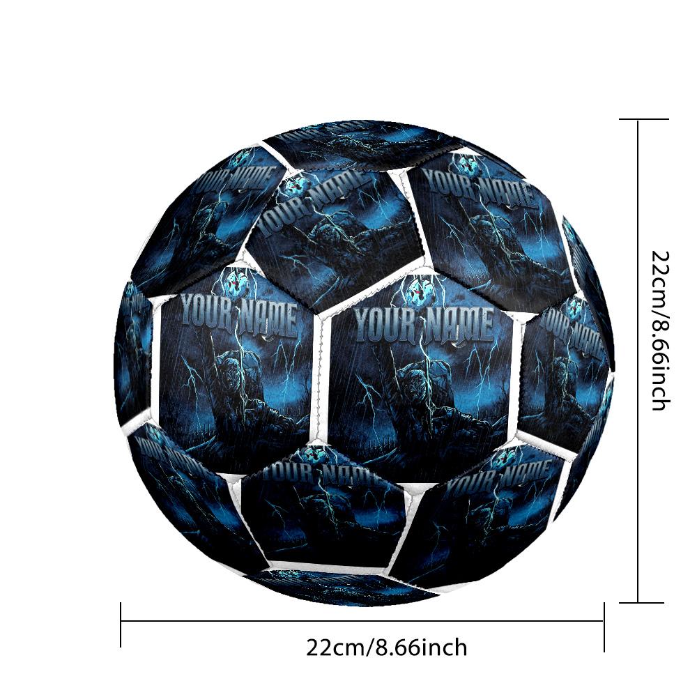 Custom Text Size 5 Soccer Ball, Standard Match Football For OutdoorFriday the 13th Jason Voorhees