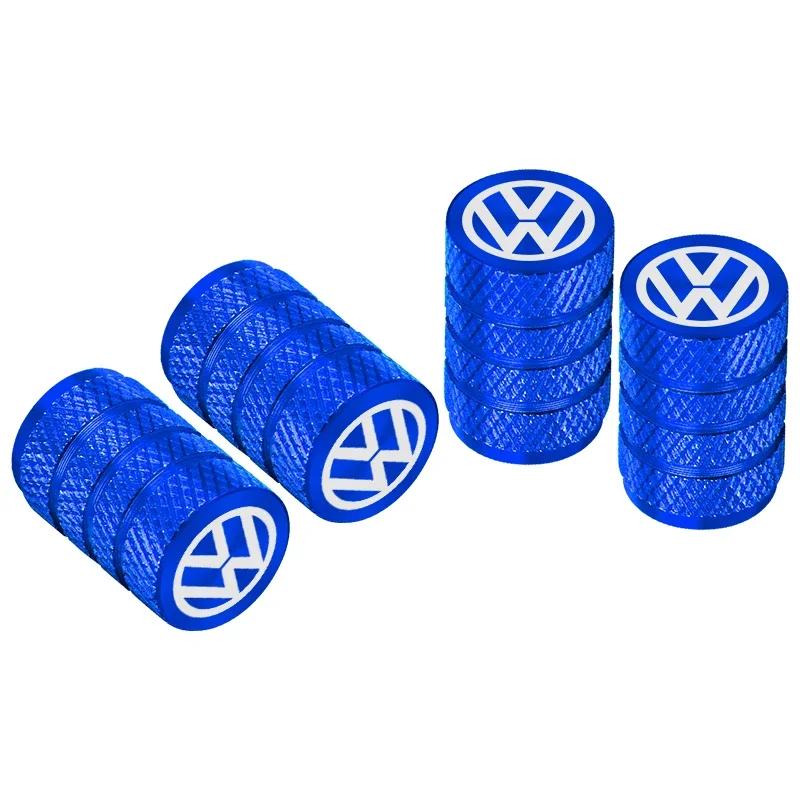 Для VOLKSWAGEN VW 4 шт. Колпачки на ниппель колеса автомобиля Алюминиевые колпачки на стержень колеса для Volkswagen GOLF MK6 Polo Tiguan VW GTI CADDY