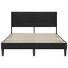 Bed Frame with Headboard Black 120 x 190 cm Velvet
