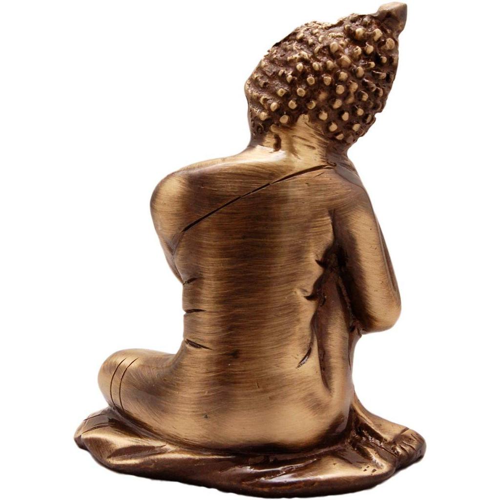 Новая латунная скульптура Будды, отдыхающего, коричневого цвета, материал - латунь, скульптура для домашнего декора, предметы домашнего декора,