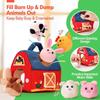 Plush Farm Animals,Baby Toys for Toddlers,Gifts Big Barn Toy Cuddly Sensory Educational