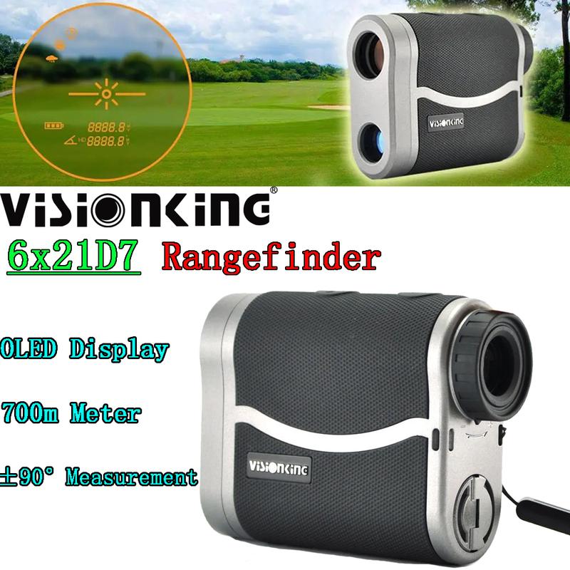 Visionking Professional 6x21 OLED Laser Rangefinder 700m 1000m Distance Meter Angle Measure Golf Hunting Optical HD Monocular