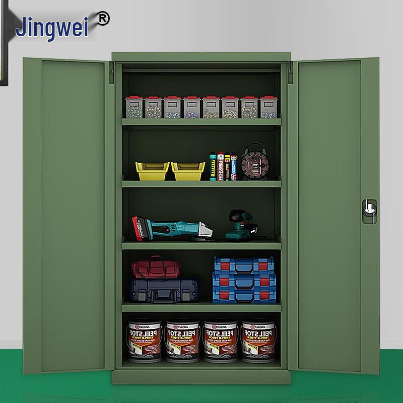 Jingwei Heavy-Duty Double-Door Tool Storage Cabinet