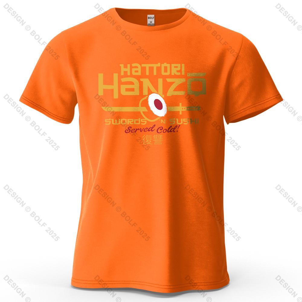 S5XL Hattori Hanzo Printed Mens TShirt 100 Cotton Oversized Anime Fashion Graphic Tees For Tops Streetwear Cultural Apparel