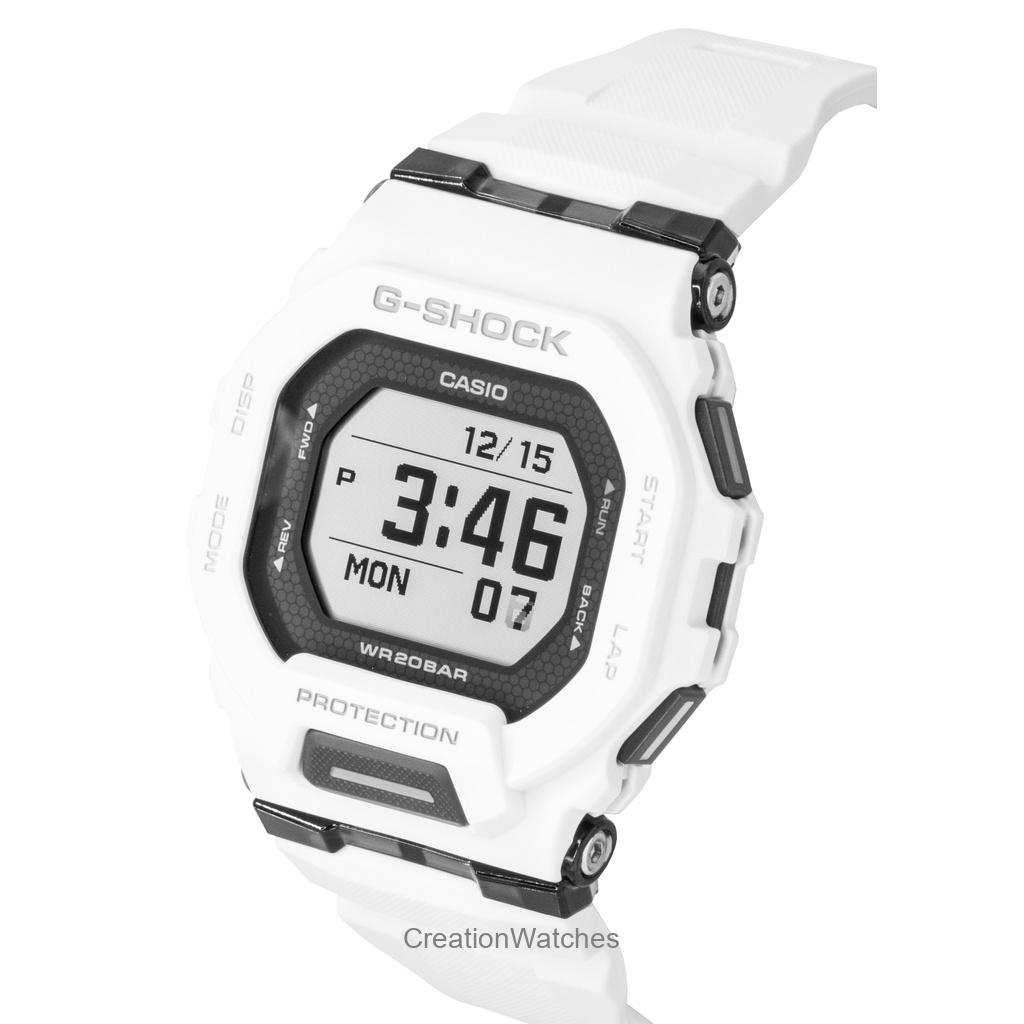 Casio G-Shock G-Squad Цифровые Смартфон Ссылка Белый Полимерный Ремешок Кварцевые GBD-200-7 200М Мужские Часы