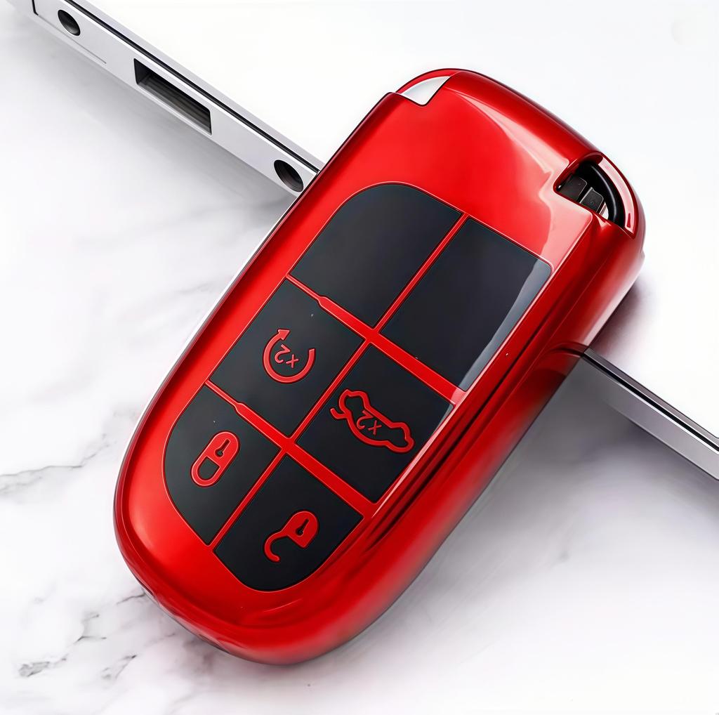 Новый чехол для ключа-пульта из ТПУ для Jeep Grand Cherokee Renegade Dodge Charger Challenger Durango Journey Fiat Freemont Аксессуары