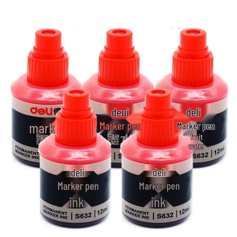 Deli S632 Refillable Logistics Marker Ink Set