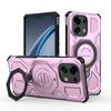 Oppo K13 Turbo/K13 Turbo Pro Magnetic Ring Case 360° Rotatable [Military-Grade Drop Protection] + Metal Plate for MagSafe Phone Case