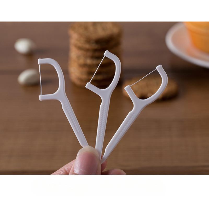 Полимерная зубная нить, ультратонкая зубная нить для чистки, уход за полостью рта, плоская линия, зубочистка в форме банта, палочка для чистки зубов