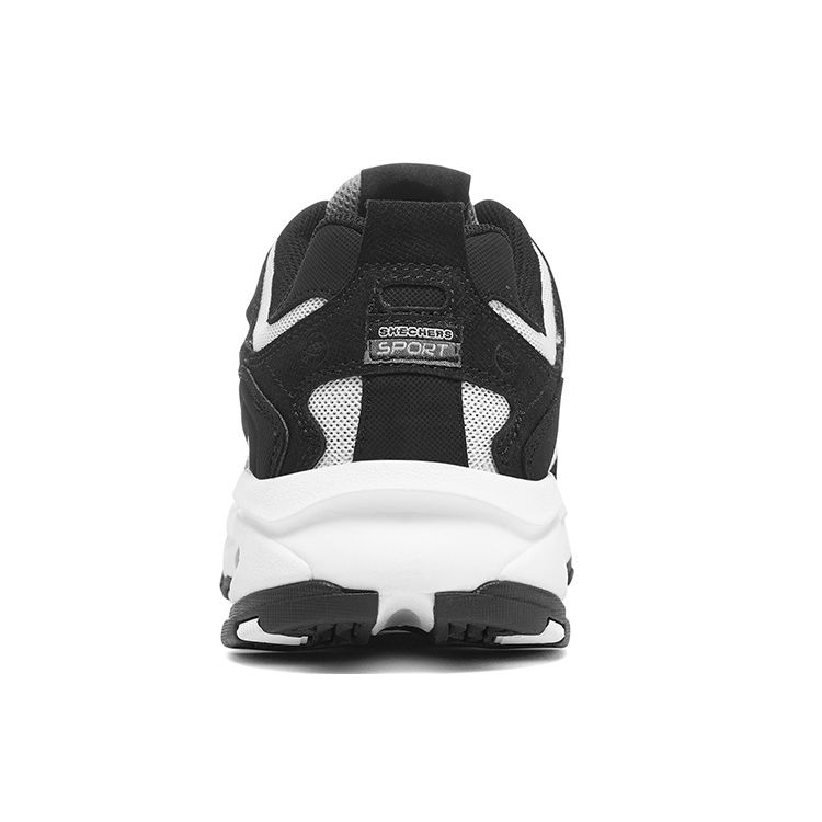 Skechers Vigor Ткань Искусственная кожа Классические Универсальные Низкие Папины кроссовки Мужские кроссовки Черный Белый 51241-BKW