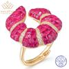 WUIHA Vintage 925 Sterling Silver Lab Sapphire Ruby High Carbon Diamonds Gemstone Wedding Engagement Cocktail Ring Fine Jewelry