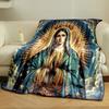 "Celestial Madonna in Blue Robe" print blanket soft and cozy perfect for the living room bed sofa or a nap,gift