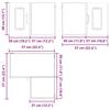Dishwasher Front Panel Kalmar Brown Oak Look 57 x 57 x 40 cm
