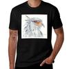 Футболка с принтом Secretary Bird в стиле стрит-арт