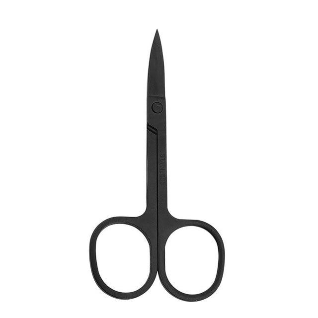 1pcs Stainless Steel Mini Portable Curved Mustache Nose Ear Hair Remover Scissor Trimmer Small Scissors