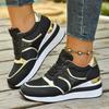 Fashion Women's Lightweight Wedge Sneakers Fashion Lace Up Non Slip Running Shoes for Women Casual Comfortable Walking Shoes Plus Size