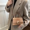 Stylish Pu Crossbody Bag Chic Small Square Handbag For Everyday Casual Fashion