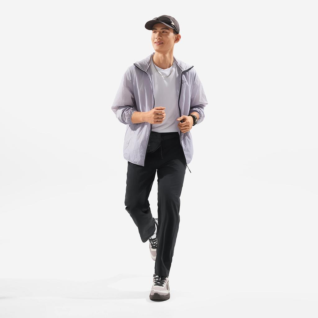 Li Ning Серия Фитнес Повседневные Ледяной шелк Быстросохнущие Прохладные Удобные Универсальные Дышащие Вязаные Спортивные брюки Мужские брюки Черные AKYV175-1