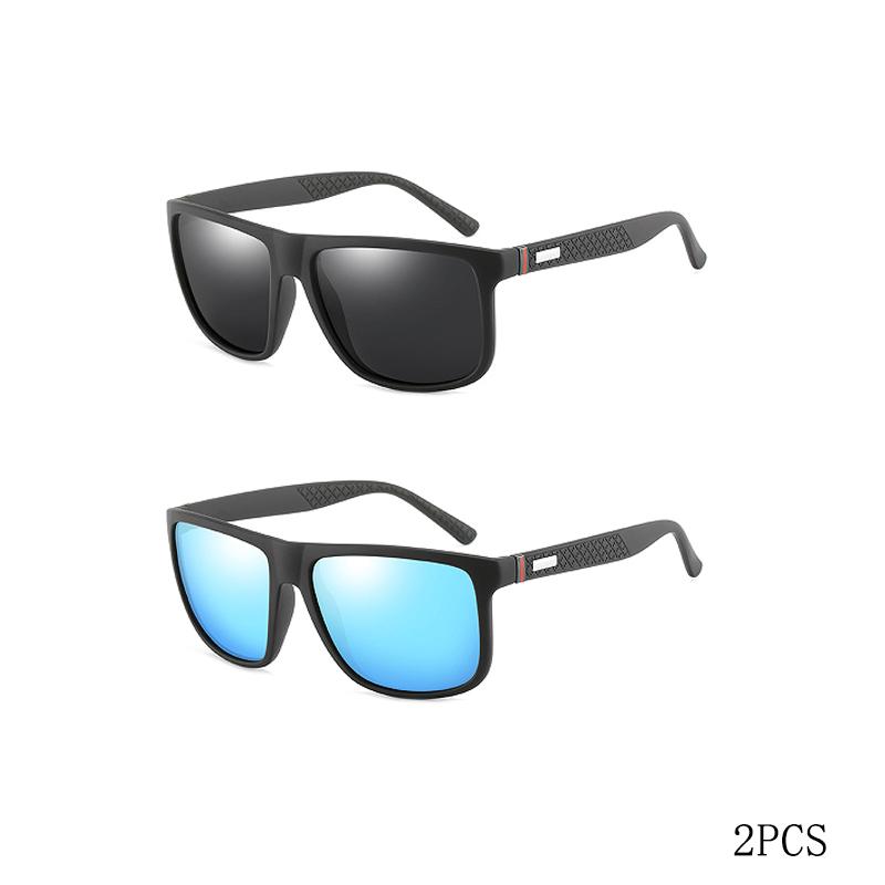 Модные винтажные квадратные поляризованные солнцезащитные очки для мужчин и женщин, роскошные брендовые дизайнерские мужские солнцезащитные очки для вождения, рыбалки, очки UV400 для мужчин