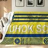 DUHOK SC Print Flannel Blanket High Quality Warm Comfortable Cover for All Seasons Perfect for Gifts Home Decor