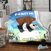 Custom Name Bears Parade Party Blanket For Couch Bed Plush Cozy Fuzzy Blanket Super Soft Warm Blankets For Fall And Winter 091656