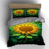 Vibrant sunflower foliage. Bedding Duvet cover sets Duvet covers Pillowcases gifts (1 * Duvet Cover 2 * Pillowcases, without duvet insert)