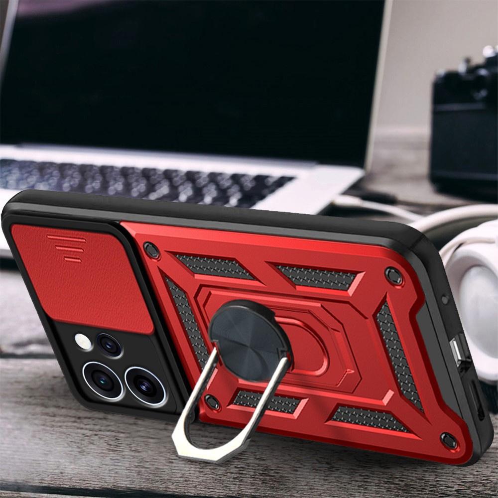 Armored case for Oppo Reno 15 Pro, CamShield Slide, red