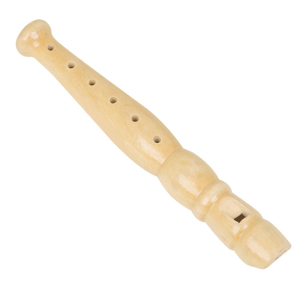 Деревянный блокфлейта сопрано с 6 отверстиями для детского музыкального образования. Отрегулируйте дыхание, чтобы освоить звук.