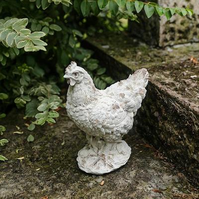 Скандинавская ретро смоляная фигурка курицы – Креативная модель животного для украшения сада, гостиной или рабочего стола