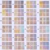 6/12/24Pcs Portable Stencil Hollow Nail Vinyls Laser Sticker Manicure Tool Decor Nail Art