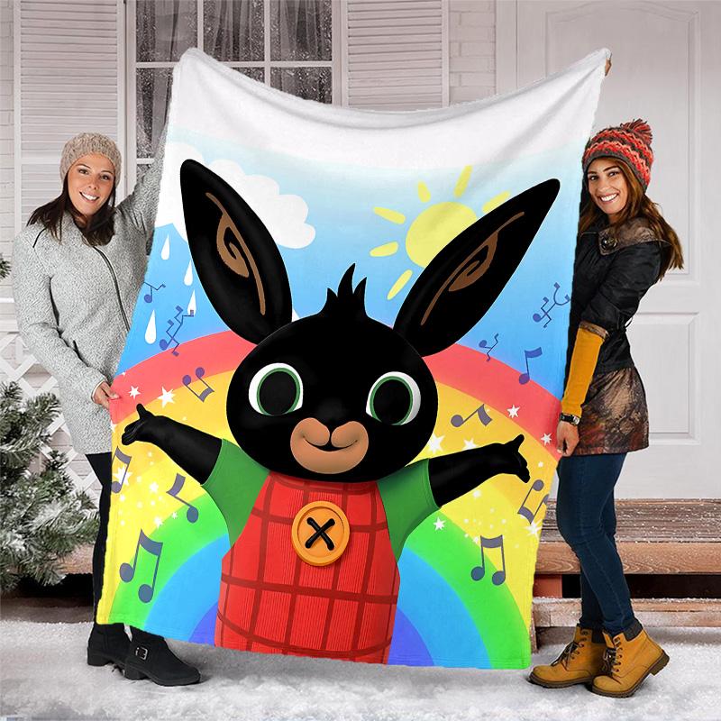 Bing printed throw blanket—lightweight,soft,warm;versatile blanket for all seasons—perfect as &air-conditioning throw,nap blanket