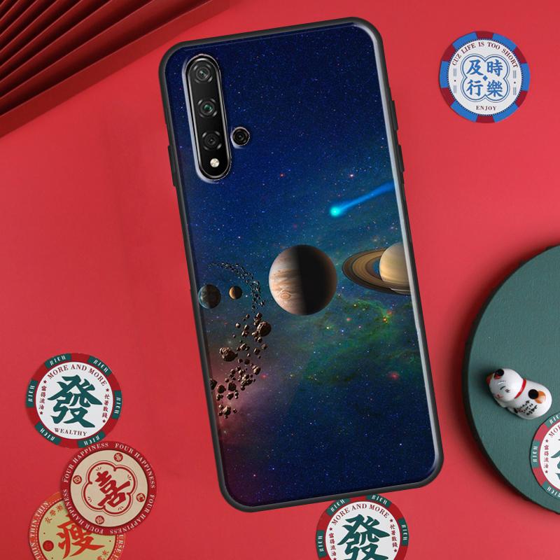 Космос Солнечная система Планеты Вселенная Для Huawei P30 P20 P40 Lite P60 Pro Nova 5T 12s 12i 11i Y90 Y70 Y60 Y61 Y91 Y72 9 10 SE Чехол