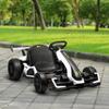 24V Electric Go Kart for Kids with Adjustable Seat for 6-12 Years, White
