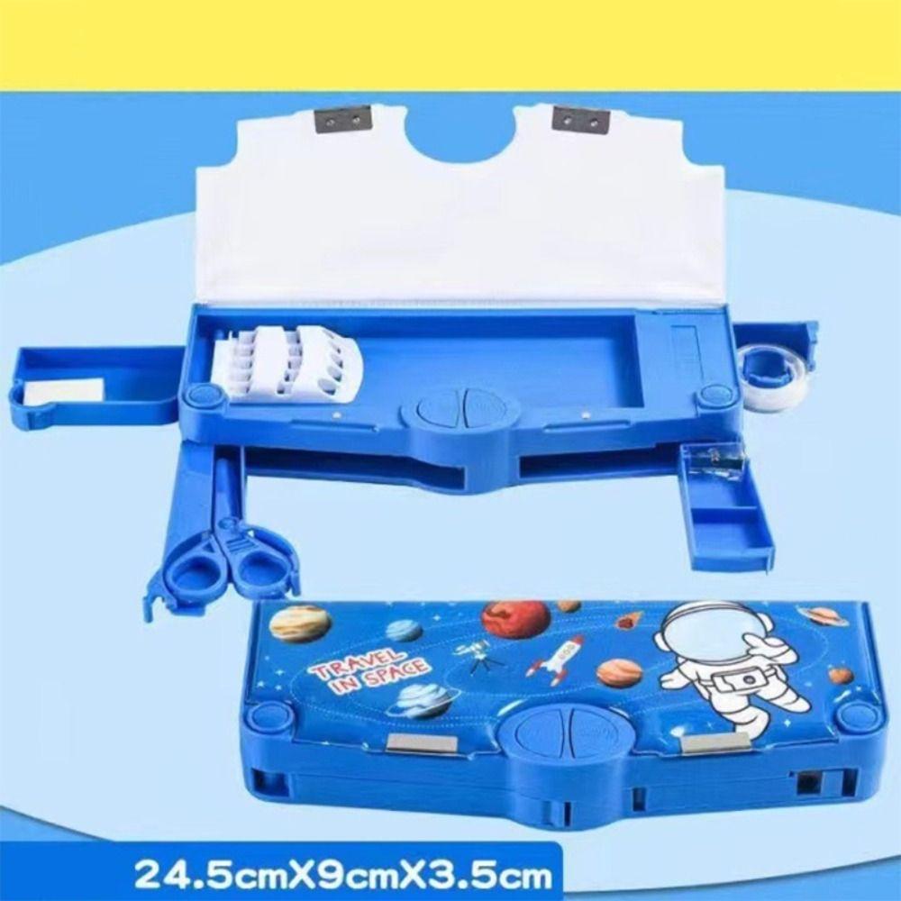 Многофункциональный пенал двойной слой органайзер для канцелярских товаров портативный пенал подарок для студентов