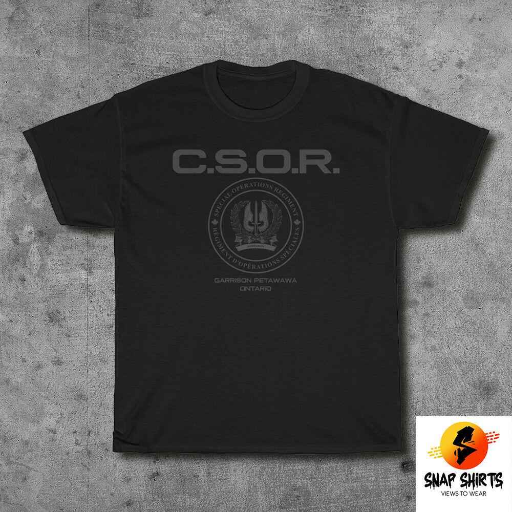 РЕДКИЙ Канадский Специальный Оперативный Региунисекс CSOR Элитные Спецназовцы SWAT Унисекс Футболка