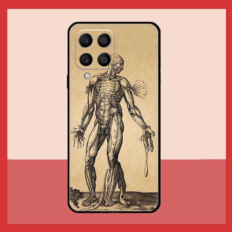 Чехол с анатомией человека для Samsung Galaxy M12 M52 M06 M16 M36 M56 M33 M15 M55 M31 M13 M14 M53 M32 M35 M34 M54