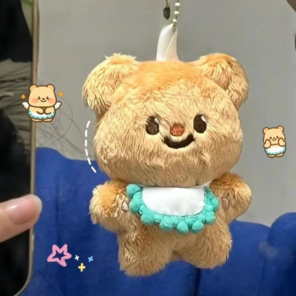 Милая выдра, держащая в руках рыбку, брелок, креативная плюшевая кукла, игрушка, сумка, подвесной кулон, подарок