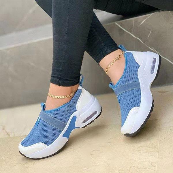 Zapatillas Mujer Women's Shoes 2025 Fashion Mesh Casual Sport Shoes Platform Wedge Sneakers Plus Size Flats Zapatillas Sneakers