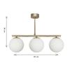 Lampa wisząca sufitowa żyrandol szklane klosze kule e14 led titan patina 14-909