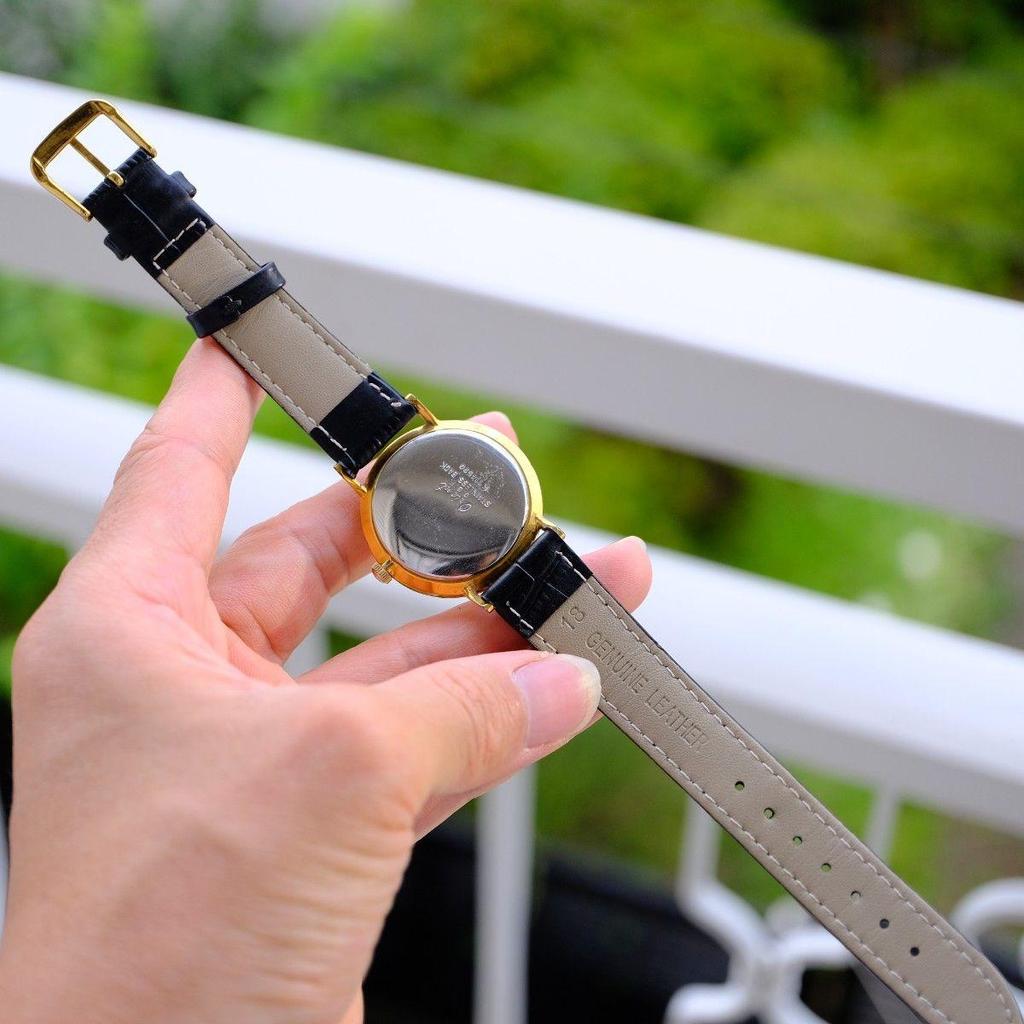 Used Working Royal Orient 19 Jewels Manual Wind Men's Watch Gold Color