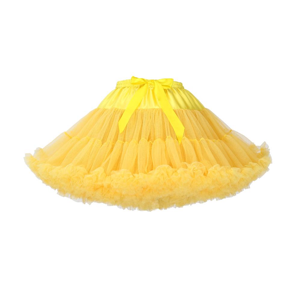 Women Girls Lolita Petticoat Crinoline Underskirt Swing Tutu Princess Skirt Hippy Cosplay Cute