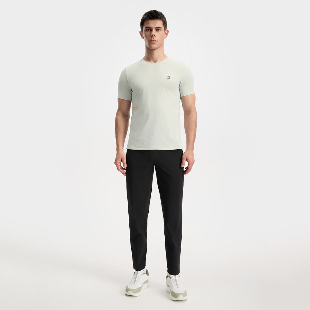 Fila А.П.. Удобные беговые фитнес длинные брюки мужские низы A11M531602F-BK
