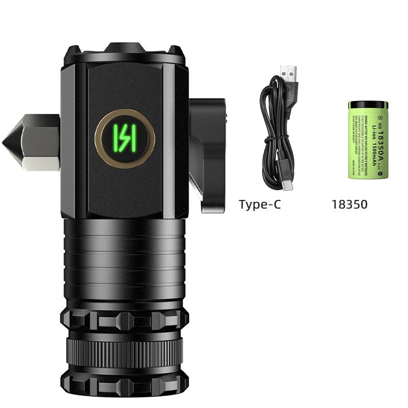 Трехглазый фонарик-монстр, мощный 3LED18650, фонарик из алюминиевого сплава, USB перезаряжаемый, уличный, водонепроницаемый, с магнитным всасыванием, рабочий фонарь