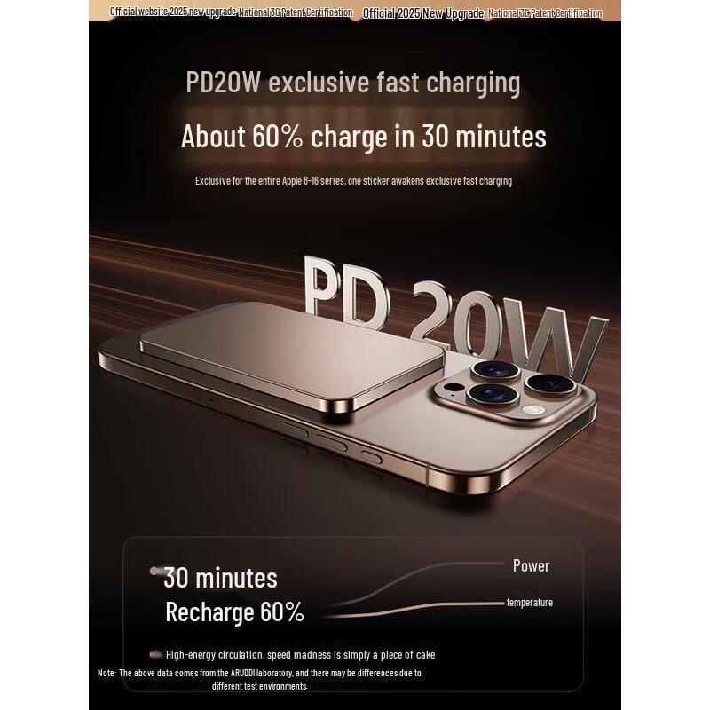 Магнитный беспроводной power bank HANDUNYOU 5000 мАч