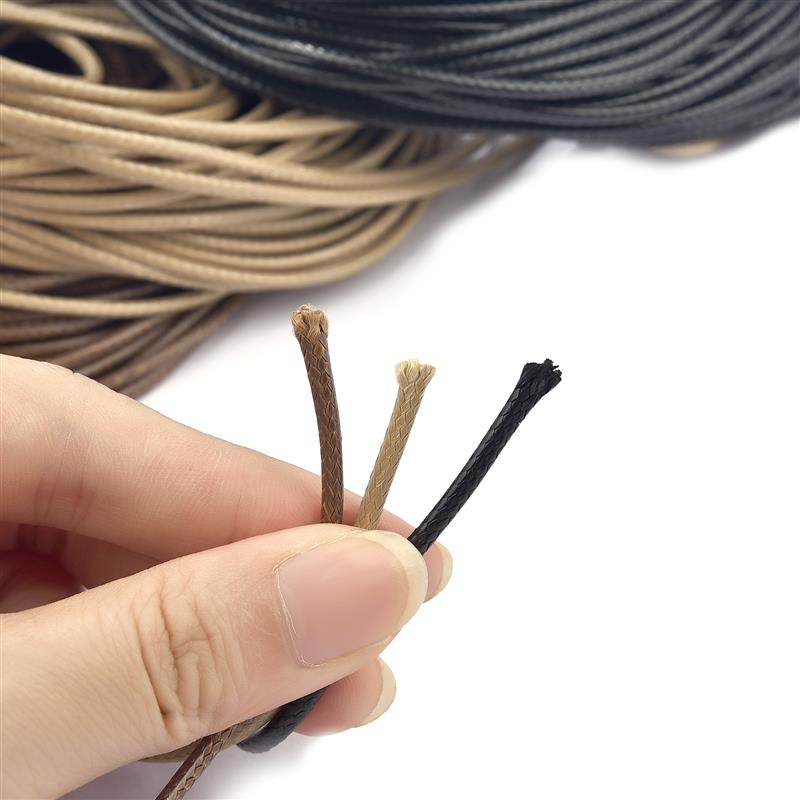Длинная 5 м круглая вощеная веревка диаметром 1/1,5/2/2,5/3 мм, подвесные ремешки, шнур для браслета, веревка для упаковки подарков, принадлежности для шитья одежды своими руками