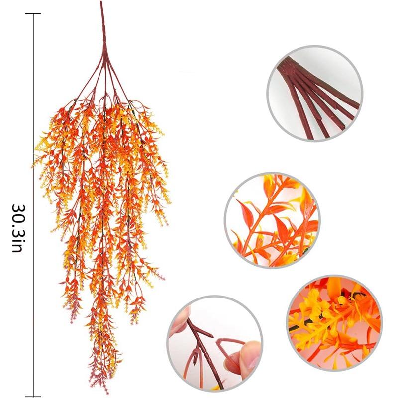 Artificial Ivy Flower Vine Garland Lavender Wall Hanging Home Garden Trailing Basket Plants