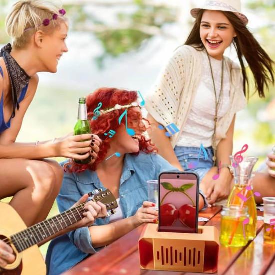 Phone Amplifier Passive Speaker 3D Printed Phone Stand Portable Phone Amp No Charging Required Phone Sound Enhancer for Mobile Phone Cell Phone