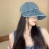 Складная широкополая джинсовая шляпа женская регулируемая пляжная шляпа-ведро летняя защита от солнца козырьки рыбацкая кепка панама