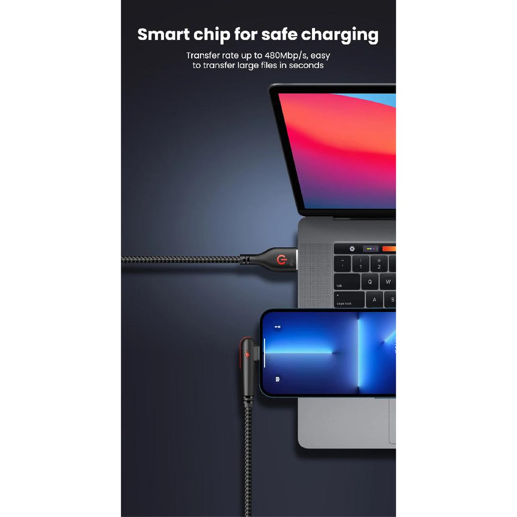 6A 120W Угловой USB Type-C кабель 90 градусов Быстрая зарядка Кабель для передачи данных Высокоскоростной кабель для передачи данных Type C Быстрая зарядка Зарядный провод